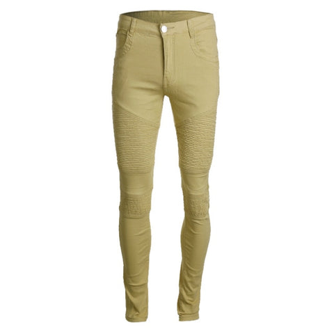 SFIT 2019 Streetwear Mens Ripped Biker Jeans Homme Men's Motorcycle Slim Black White Blue Moto Denim Joggers skinny jeans men