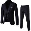 Men Suit Slim 3-Piece Suit Blazer Business Wedding Party Jacket Vest & Pants Costume Homme Mariage high quality drop ship 20H