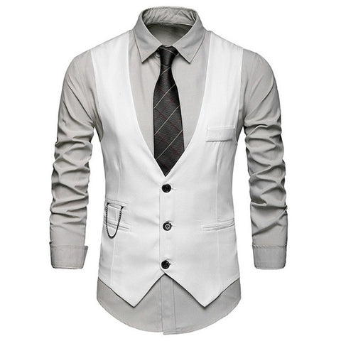 HEFLASHOR 2019 Men's Fashion Slim Suits Men's Business Casual Clothing Groomsman Three-piece Suit Blazers Jacket Pants Sets