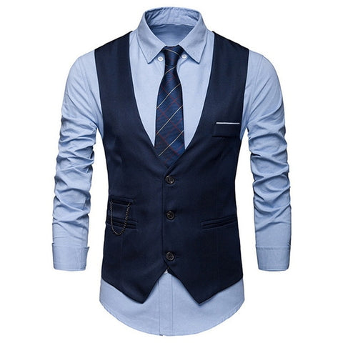 HEFLASHOR 2019 Men's Fashion Slim Suits Men's Business Casual Clothing Groomsman Three-piece Suit Blazers Jacket Pants Sets