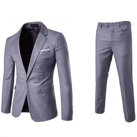 (Jacket+Pant+Vest) Luxury Men Wedding Suit Male Blazers Slim Fit Suits For Men Costume Business Formal Party Blue Classic Black