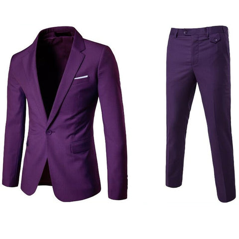 (Jacket+Pant+Vest) Luxury Men Wedding Suit Male Blazers Slim Fit Suits For Men Costume Business Formal Party Blue Classic Black