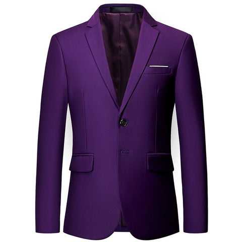 (10 colors) high quality men's suit 3 piece set, 2019 new slim business solid color suit, fashion large size groom dress suit